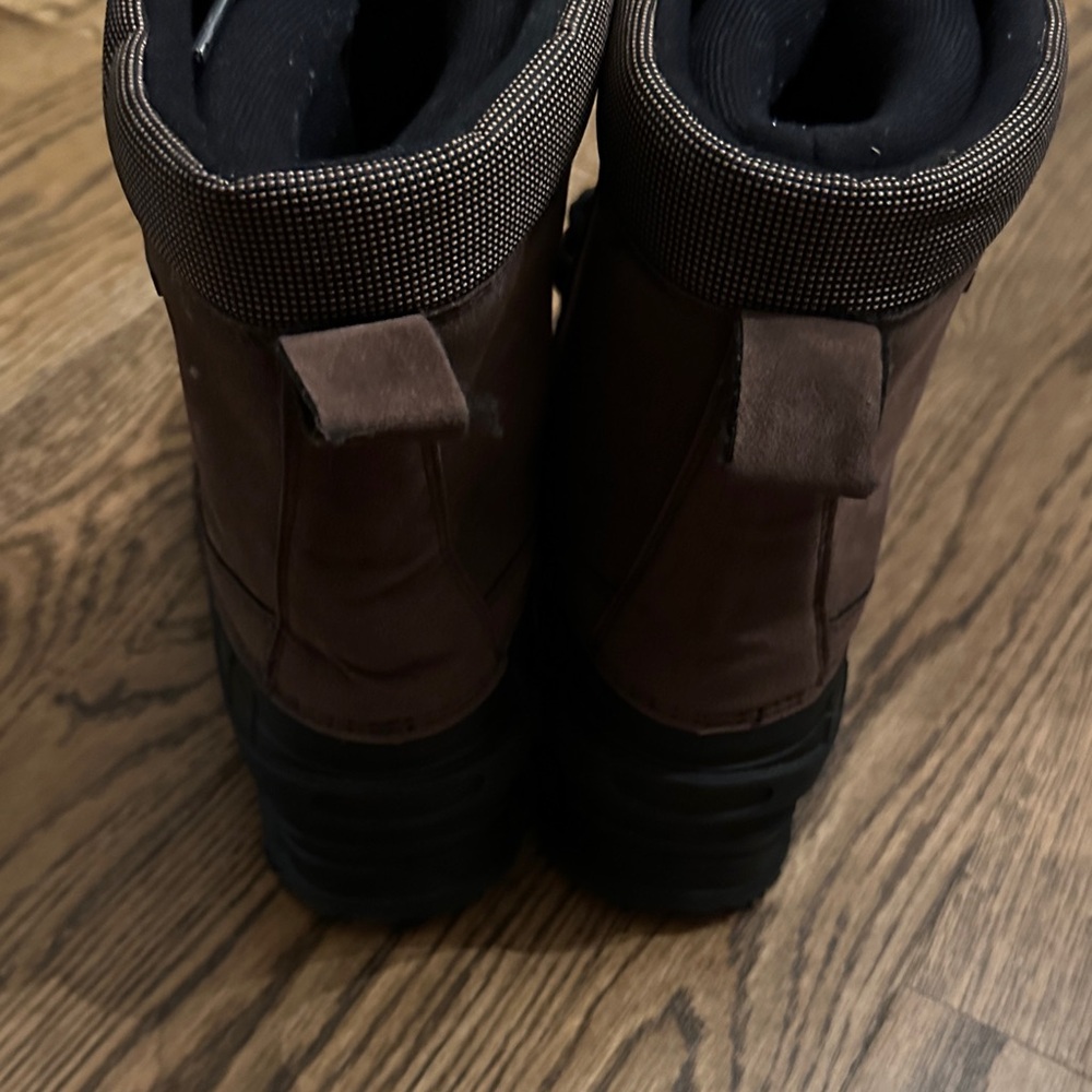 Men's Brown and Black Snow Boots - Picture 5 of 7